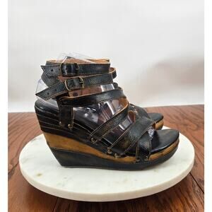 Bed Stu Juliana Wooden Wedge Sandals
